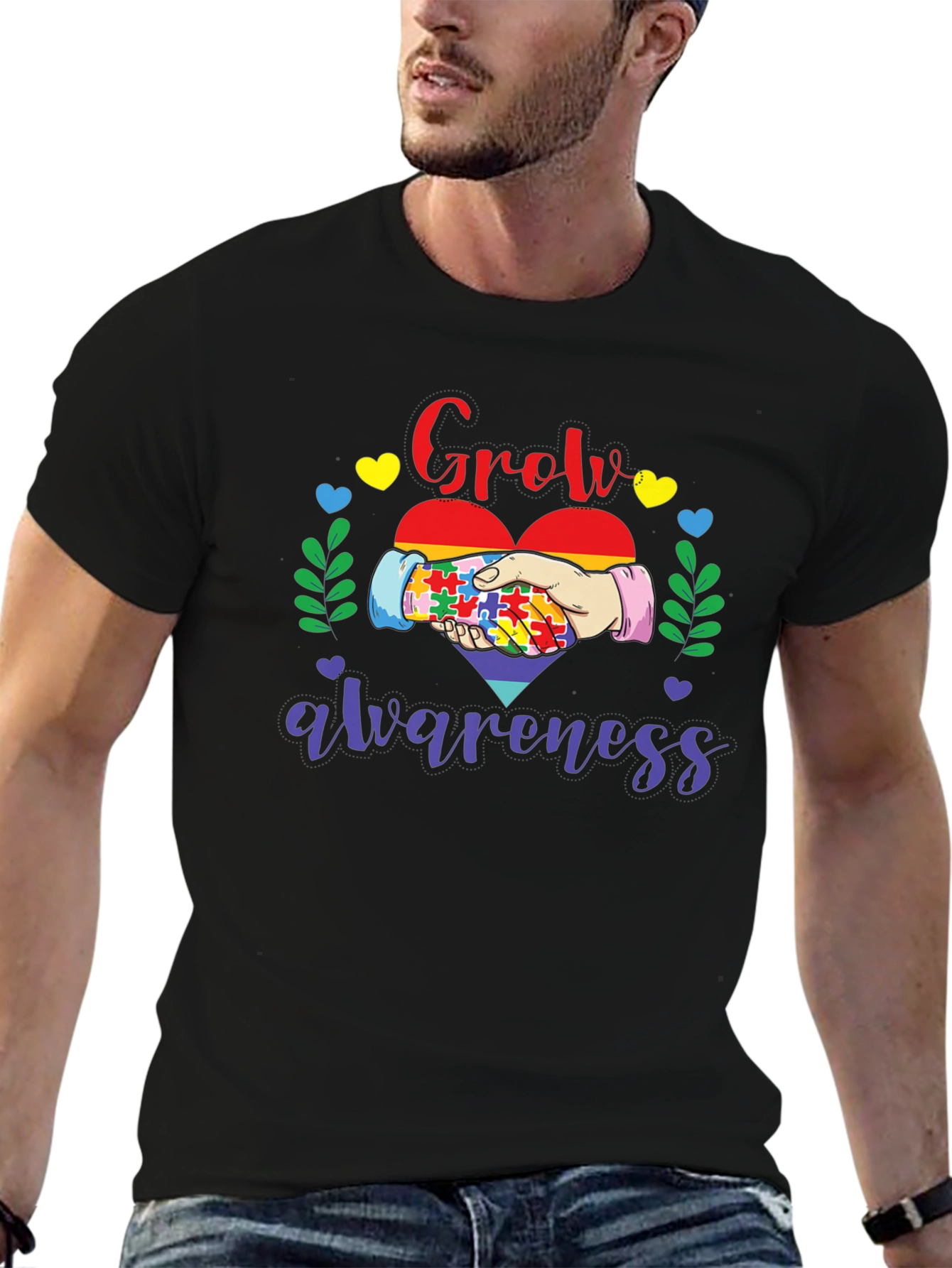 Autism Awareness T-Shirt - Grow Awareness Design