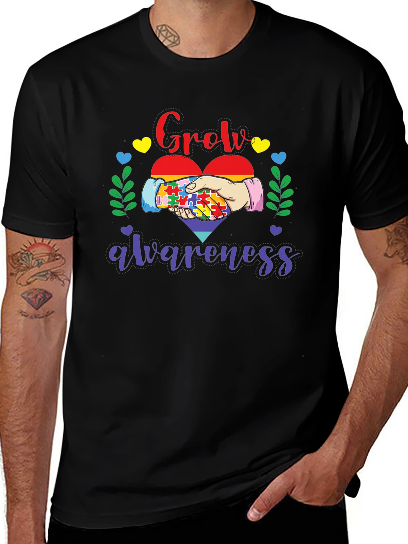 Autism Awareness T-Shirt - Grow Awareness Design