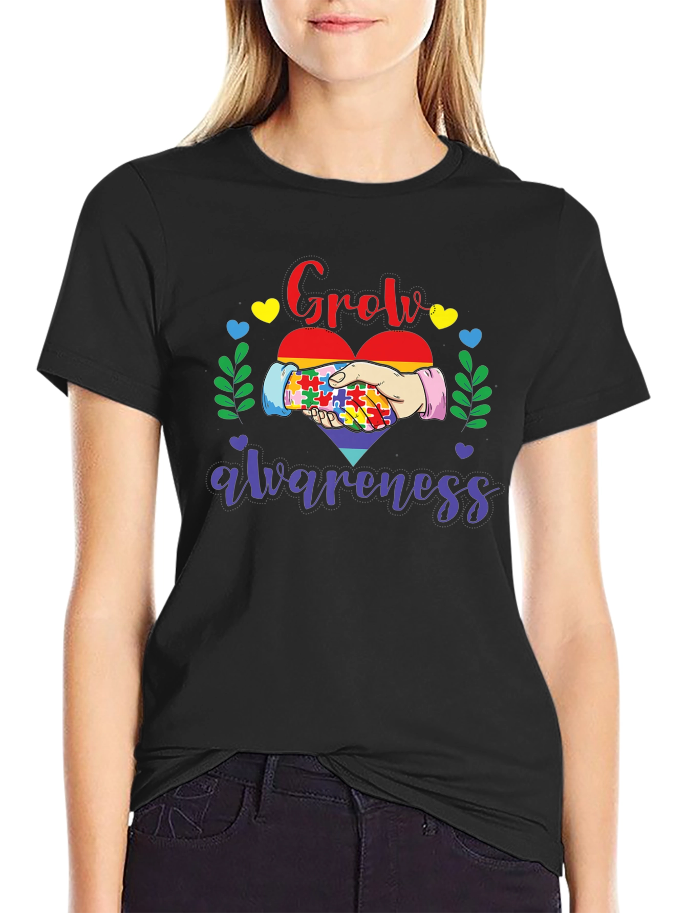 Autism Awareness T-Shirt - Grow Awareness Design