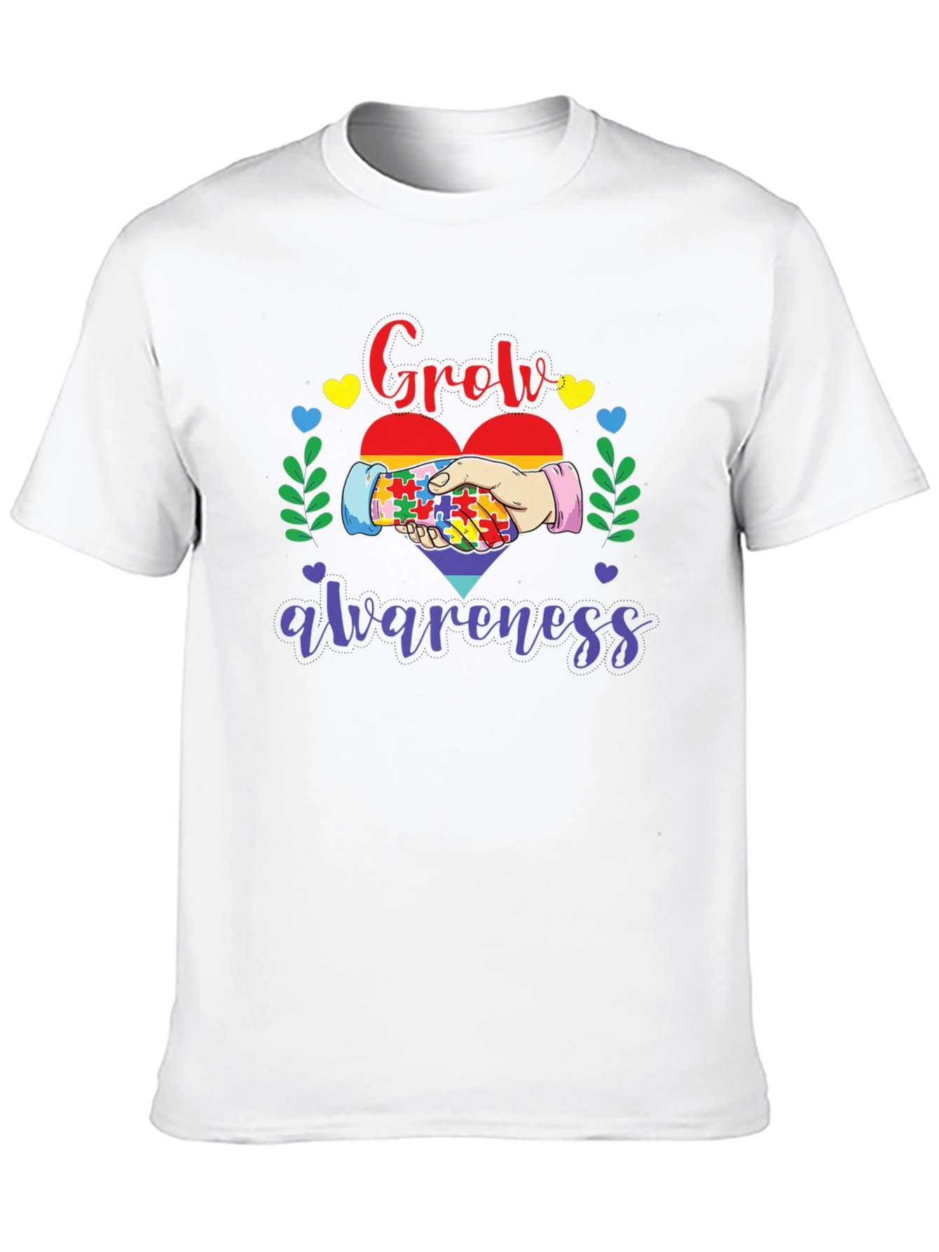 Autism Awareness T-Shirt - Grow Awareness Design
