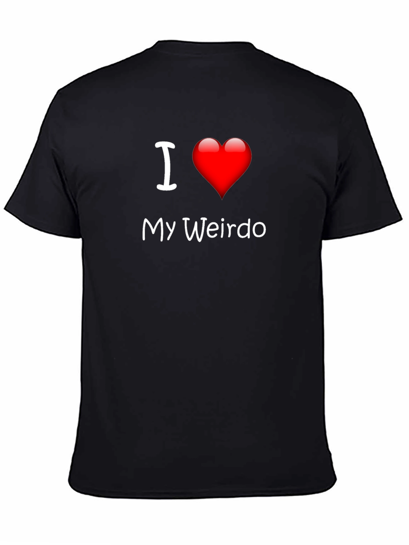 I Heart My Weirdo Black T-Shirt