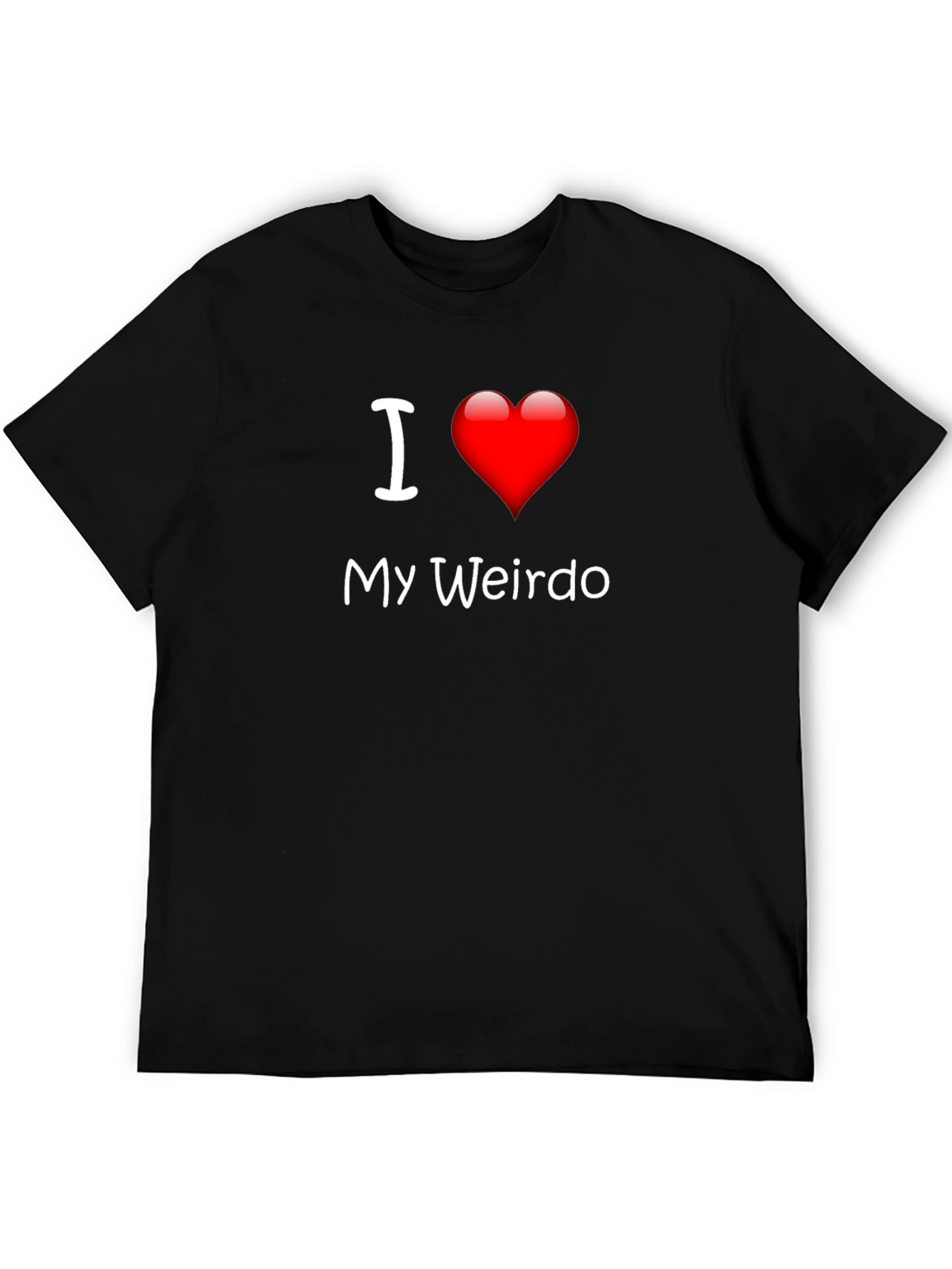 I Heart My Weirdo Black T-Shirt