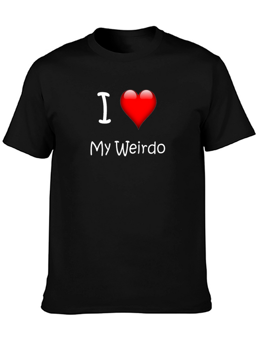 I Heart My Weirdo Black T-Shirt