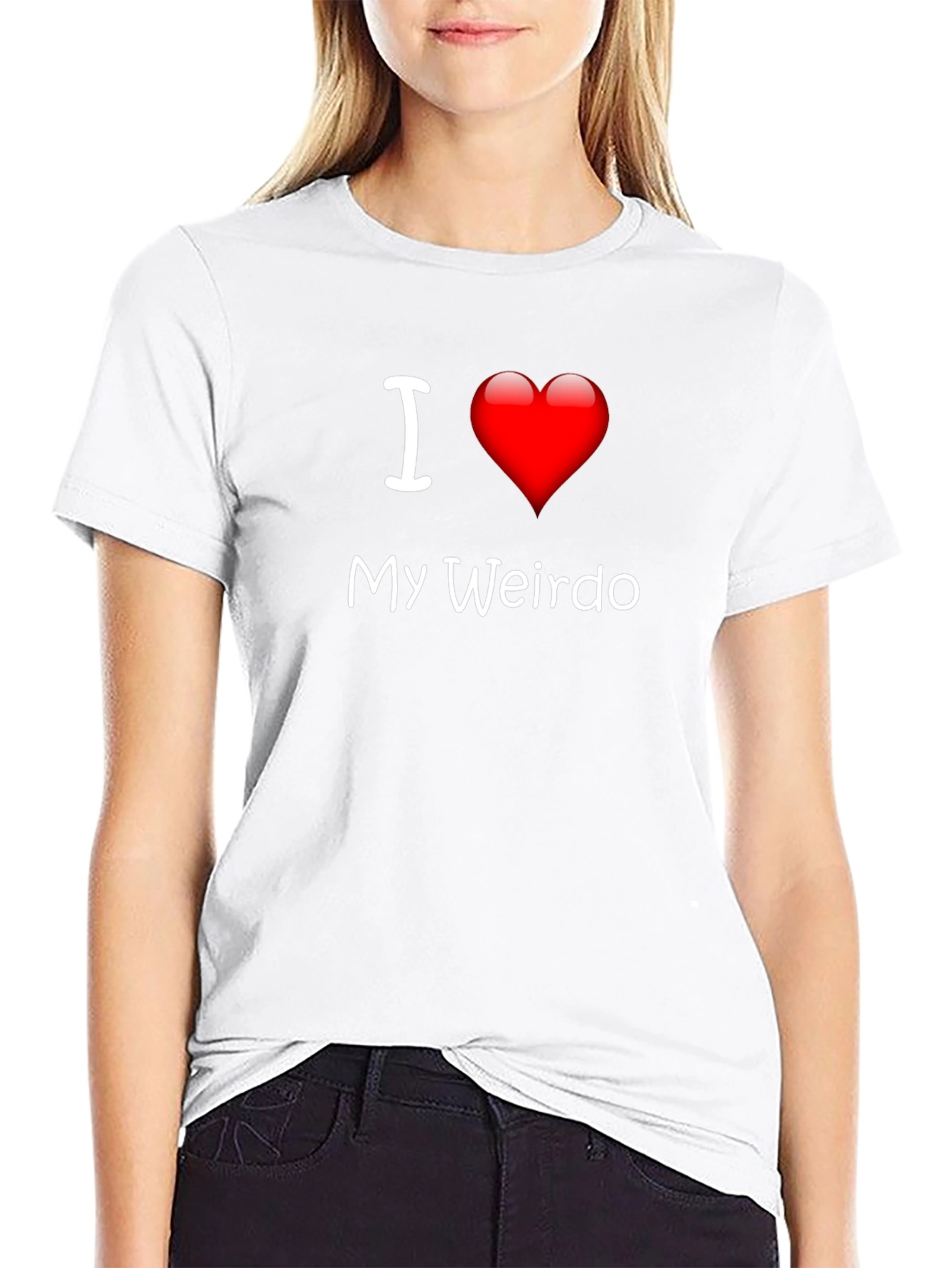 I Heart My Weirdo Black T-Shirt