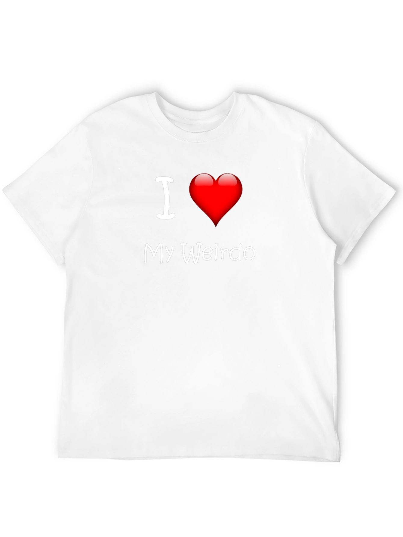I Heart My Weirdo Black T-Shirt