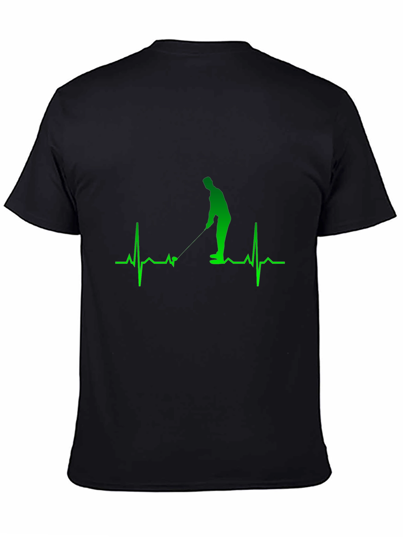 Golf Heartbeat Graphic Tee - Golfer Gift