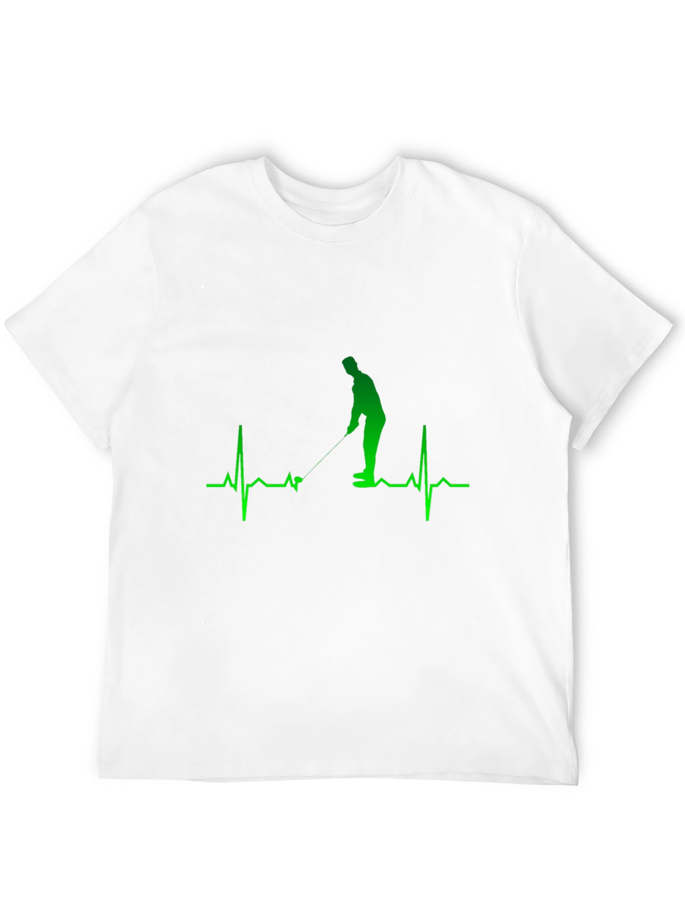 Golf Heartbeat Graphic Tee - Golfer Gift