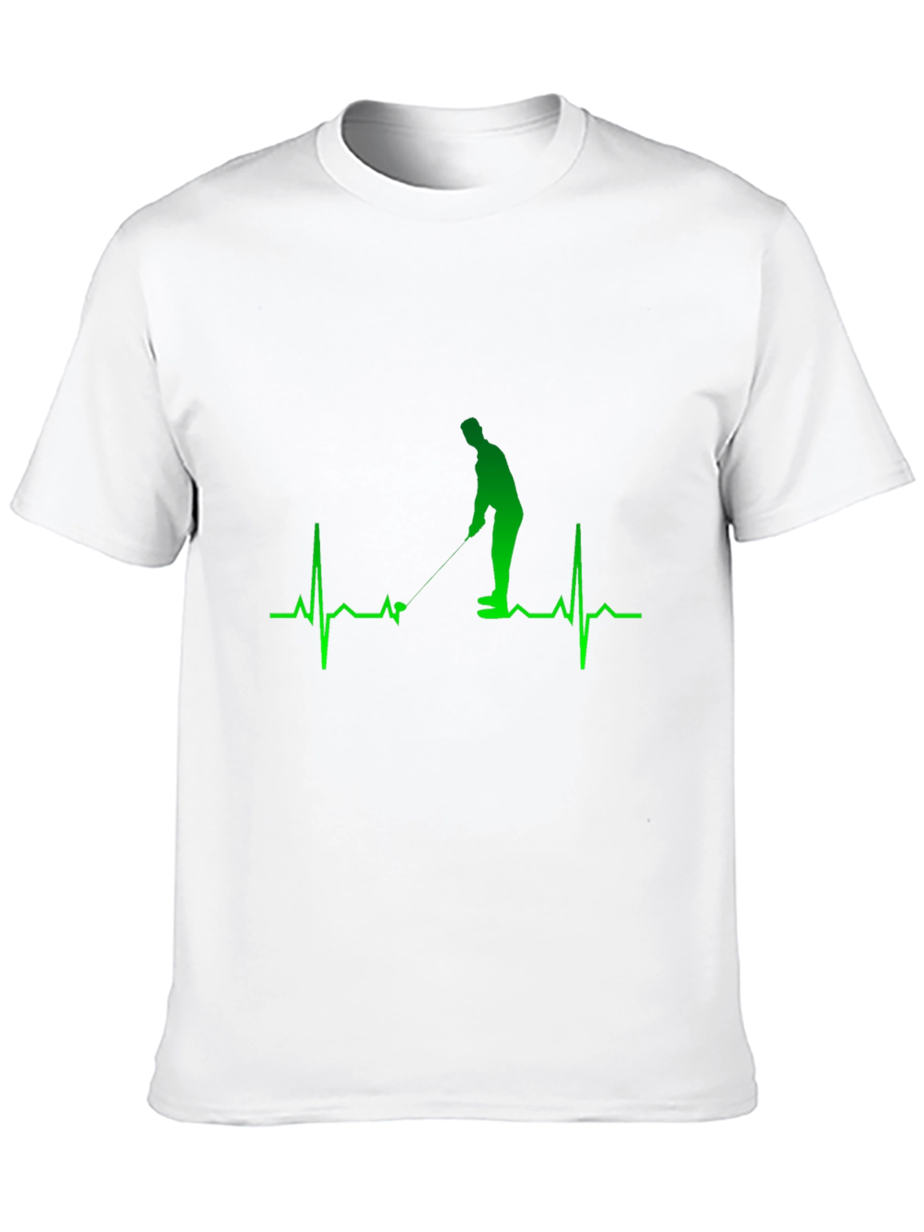 Golf Heartbeat Graphic Tee - Golfer Gift