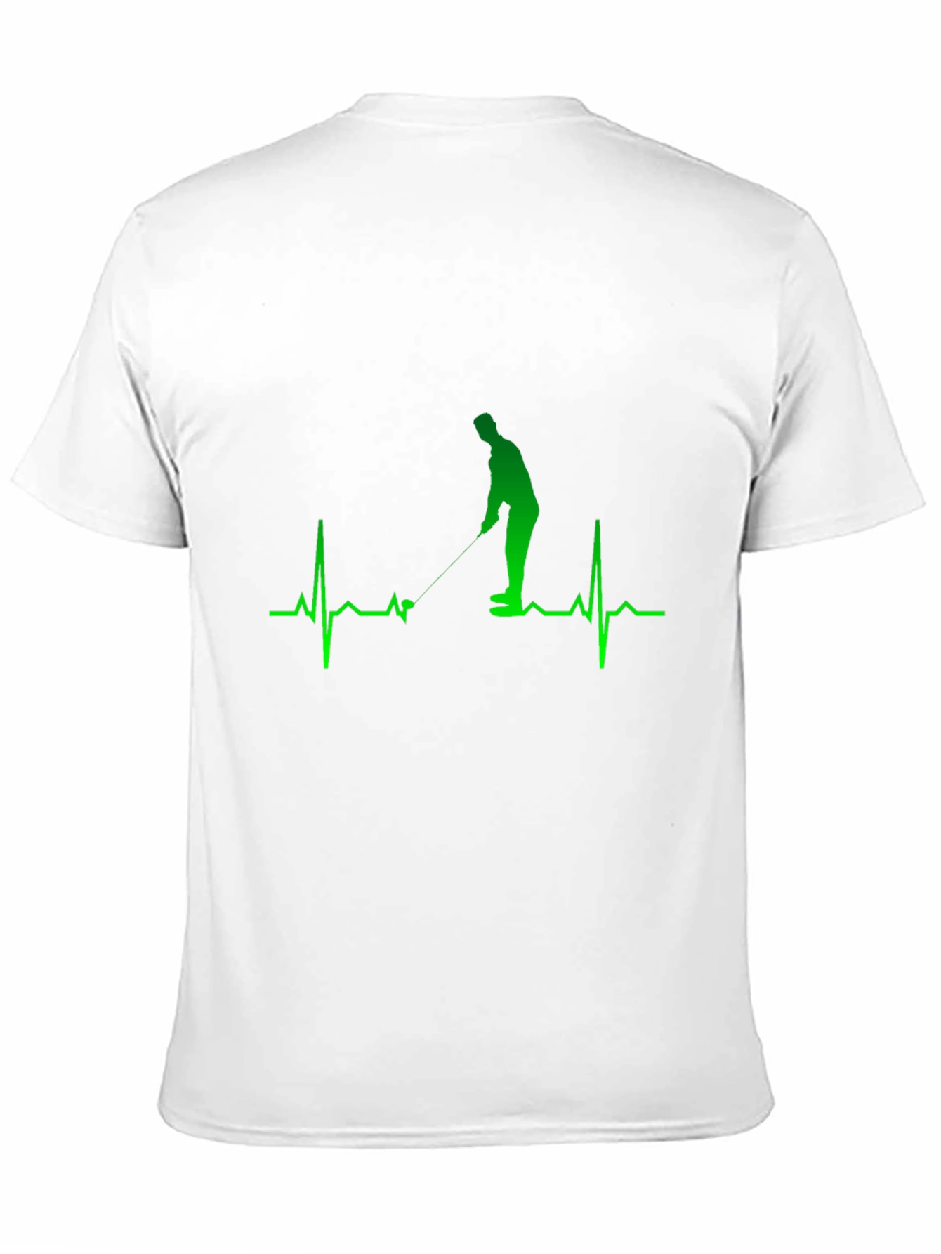 Golf Heartbeat Graphic Tee - Golfer Gift