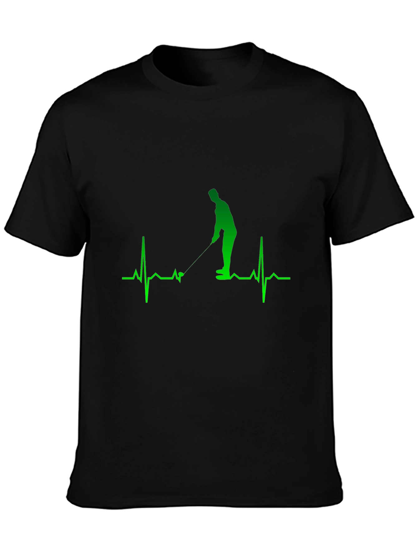 Golf Heartbeat Graphic Tee - Golfer Gift