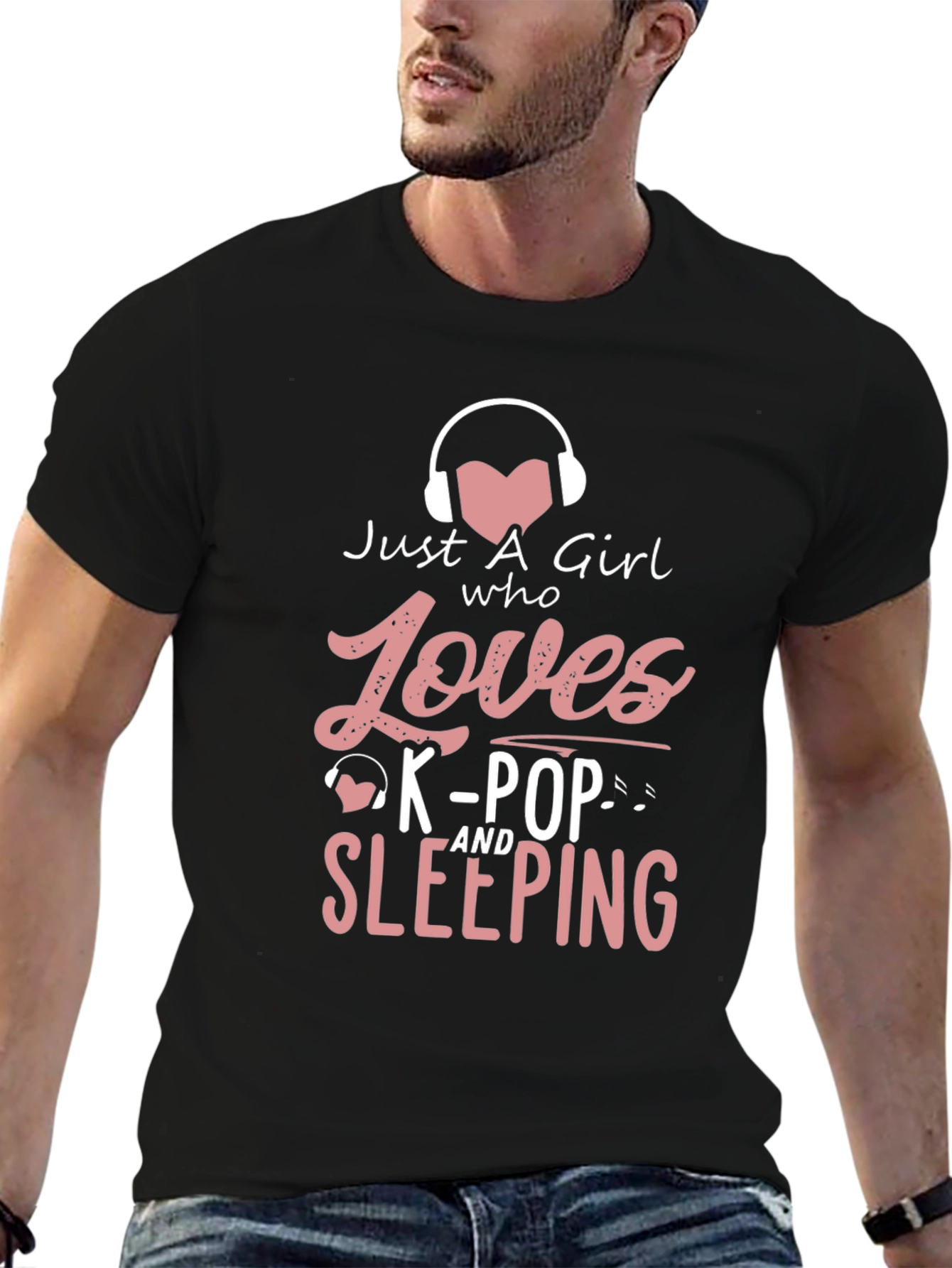 Just A Girl Who Loves K-Pop & Sleeping T-Shirt