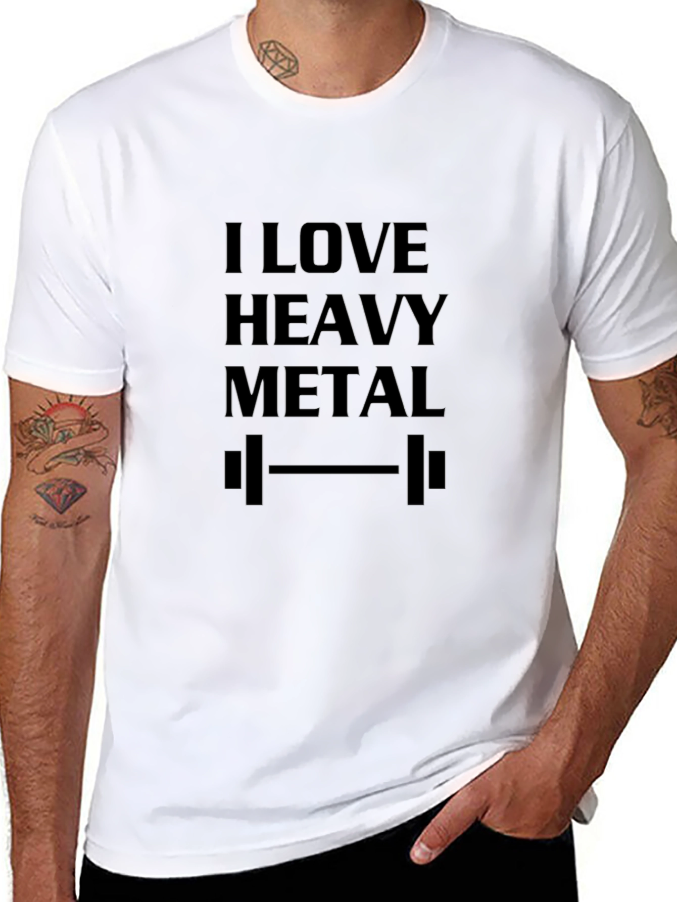 I Love Heavy Metal Black T-Shirt