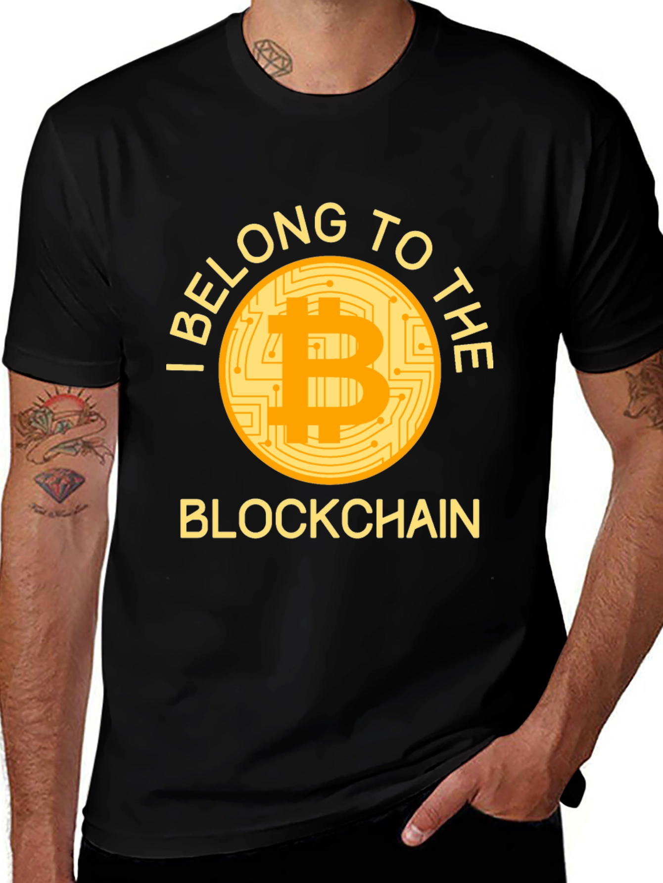 Bitcoin Blockchain T-Shirt - Crypto Enthusiast Apparel