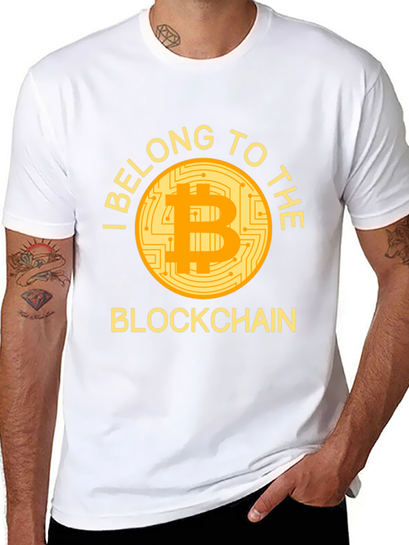 Bitcoin Blockchain T-Shirt - Crypto Enthusiast Apparel
