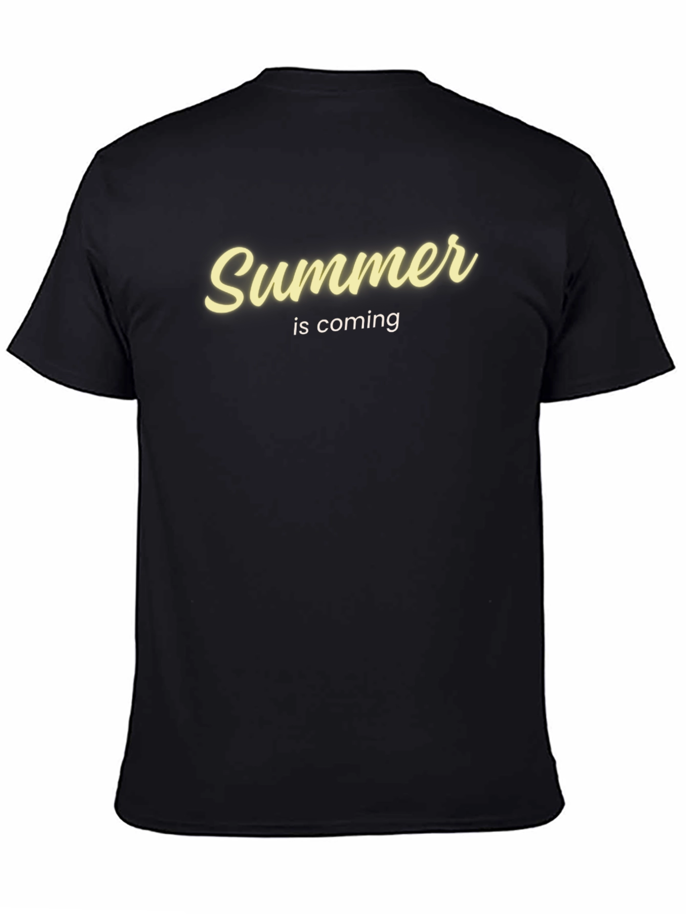 Summer is Coming Graphic T-Shirt - Black