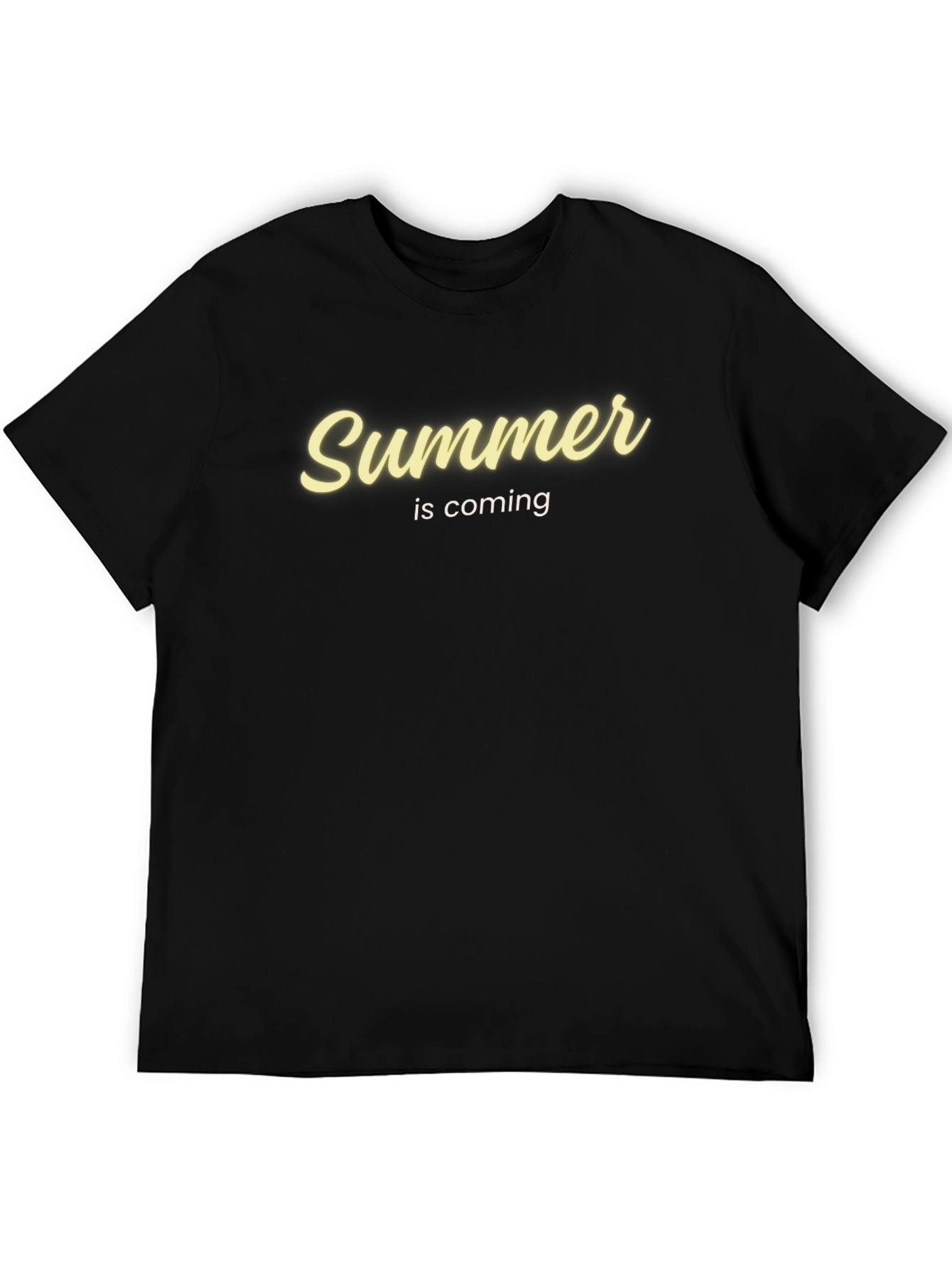 Summer is Coming Graphic T-Shirt - Black