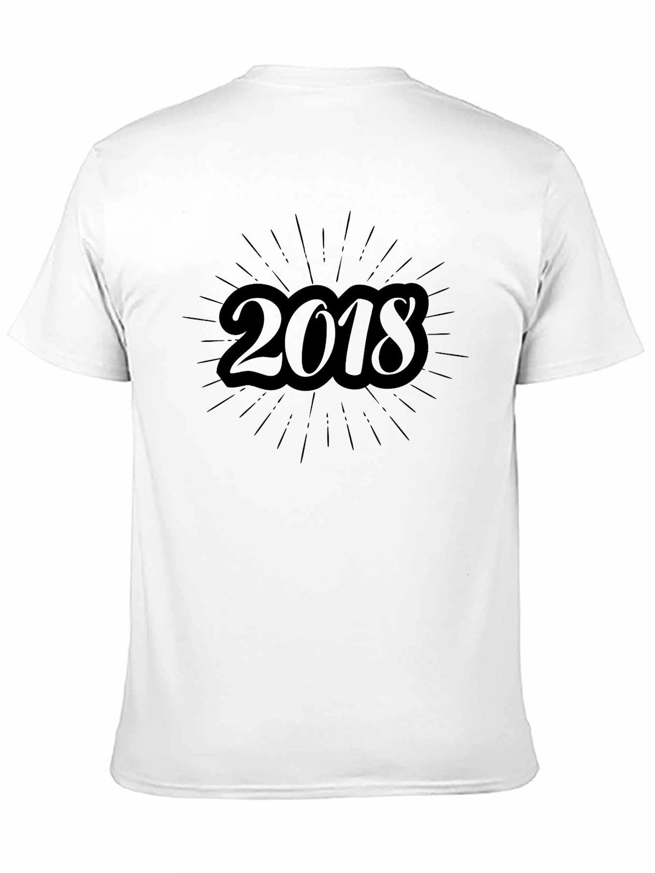 2018 Graphic Tee - Stylish Black T-Shirt