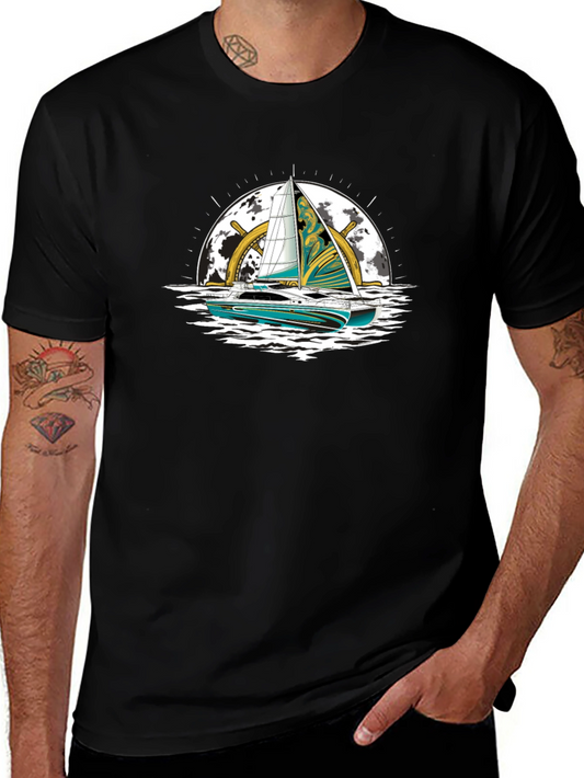 Nautical Sailboat Graphic Tee