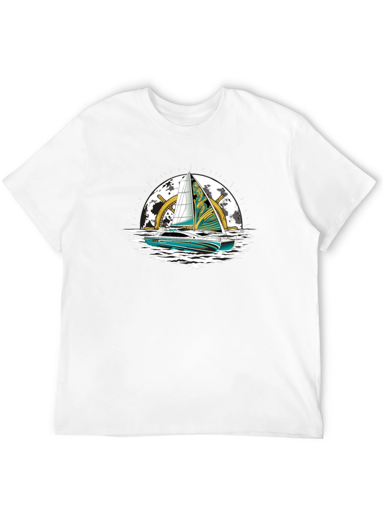 Nautical Sailboat Graphic Tee