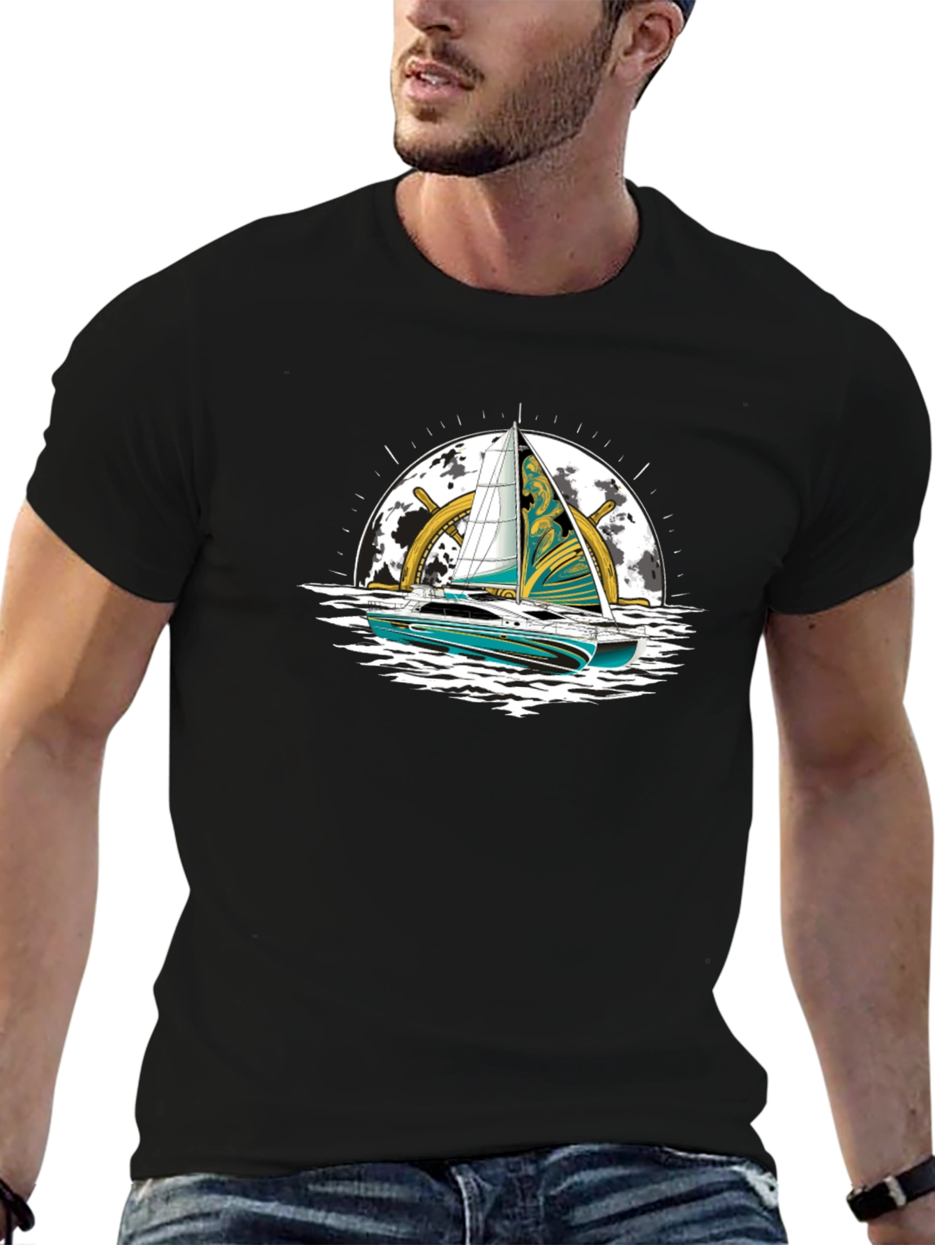 Nautical Sailboat Graphic Tee