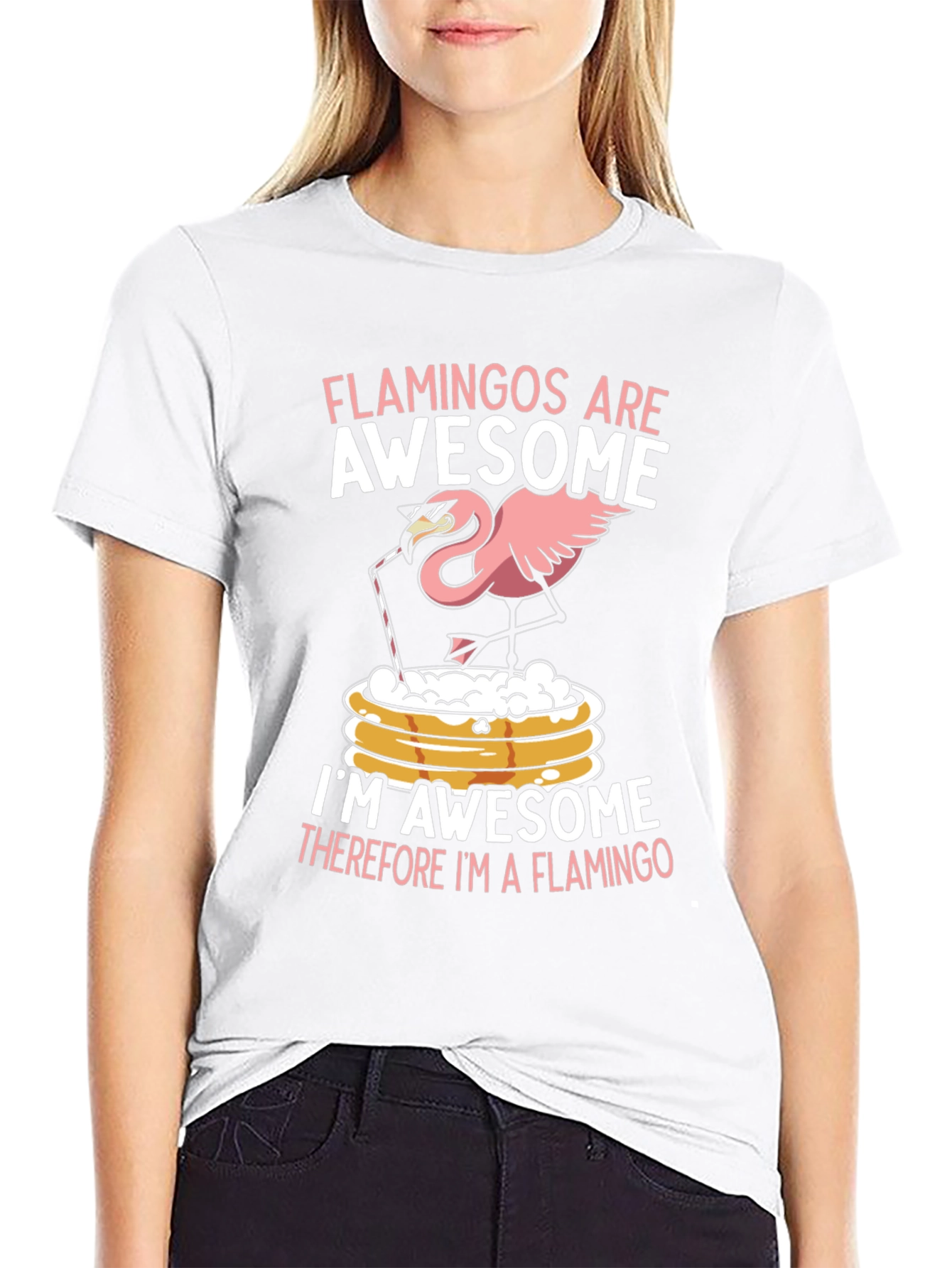 Funny Flamingo T-Shirt - Flamingos are Awesome Graphic Tee