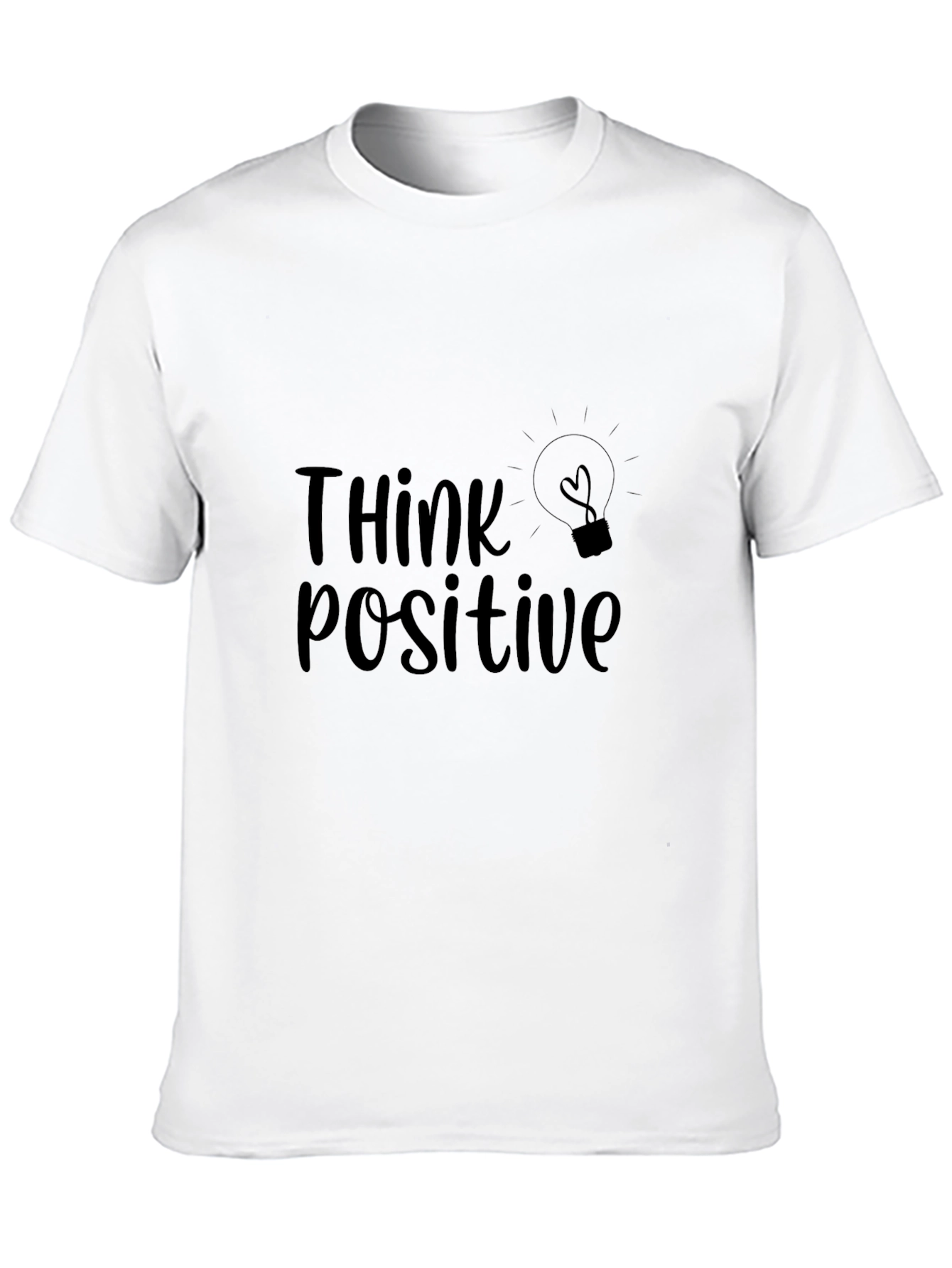 Think Positive Graphic Tee - Black T-Shirt