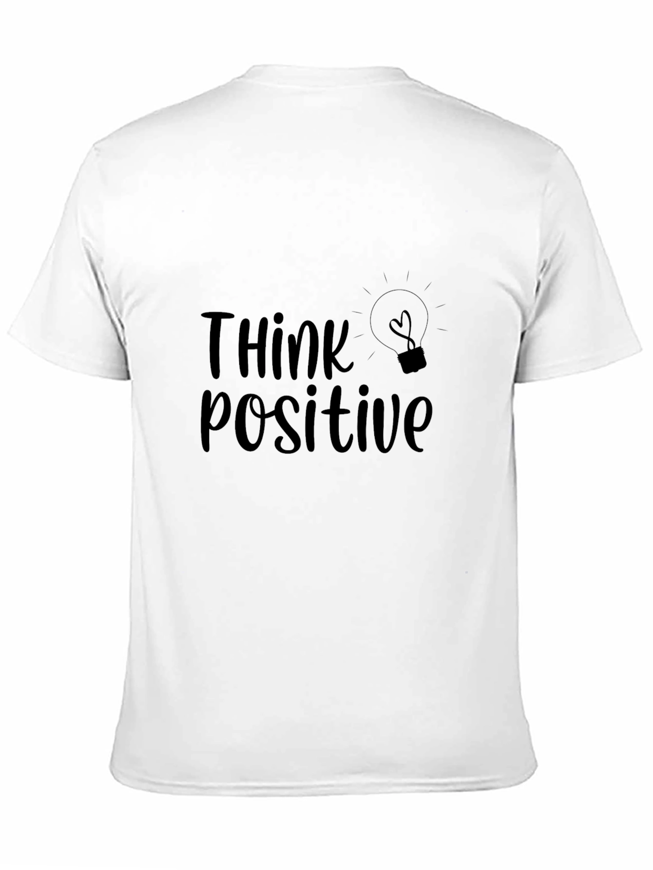 Think Positive Graphic Tee - Black T-Shirt