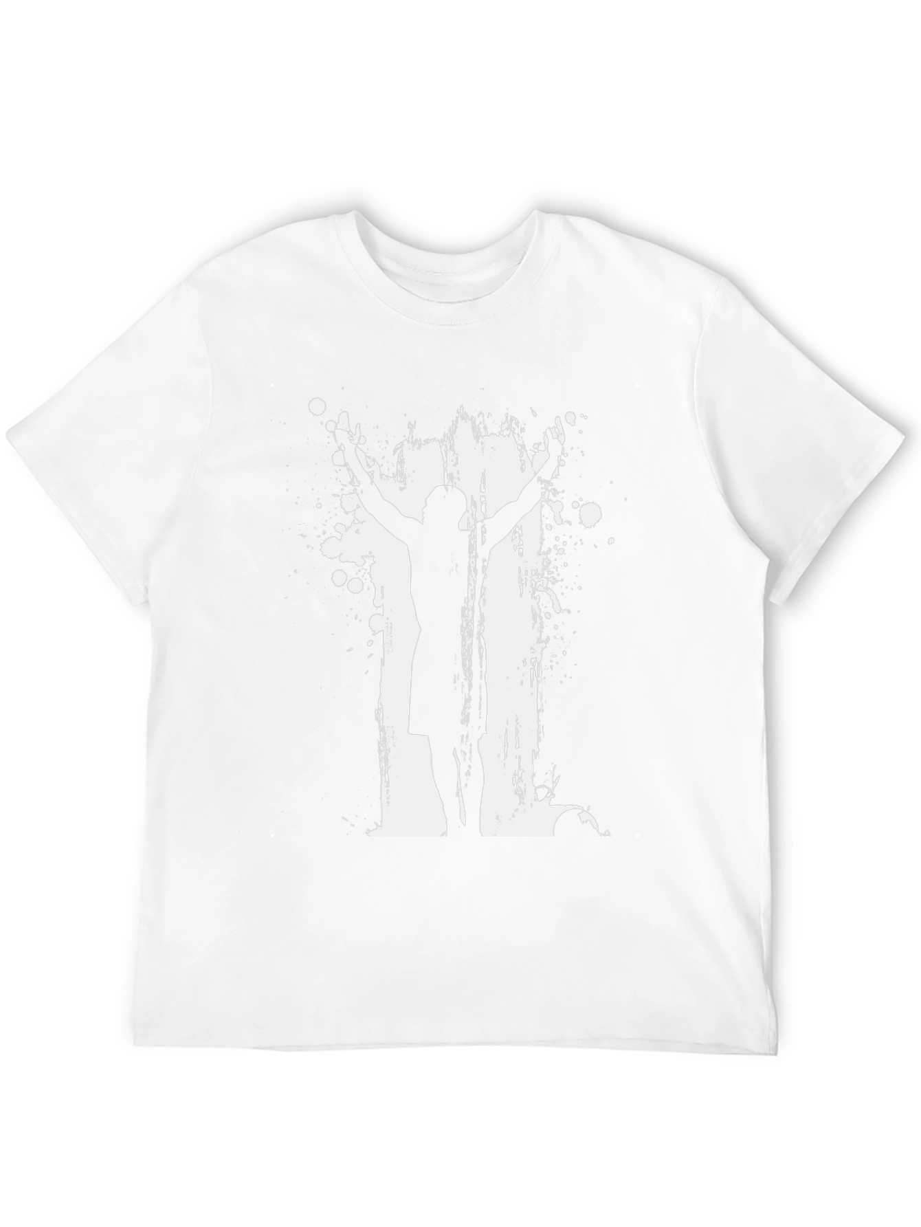 Mens Black T-Shirt Soccer Silhouette Graphic Tee