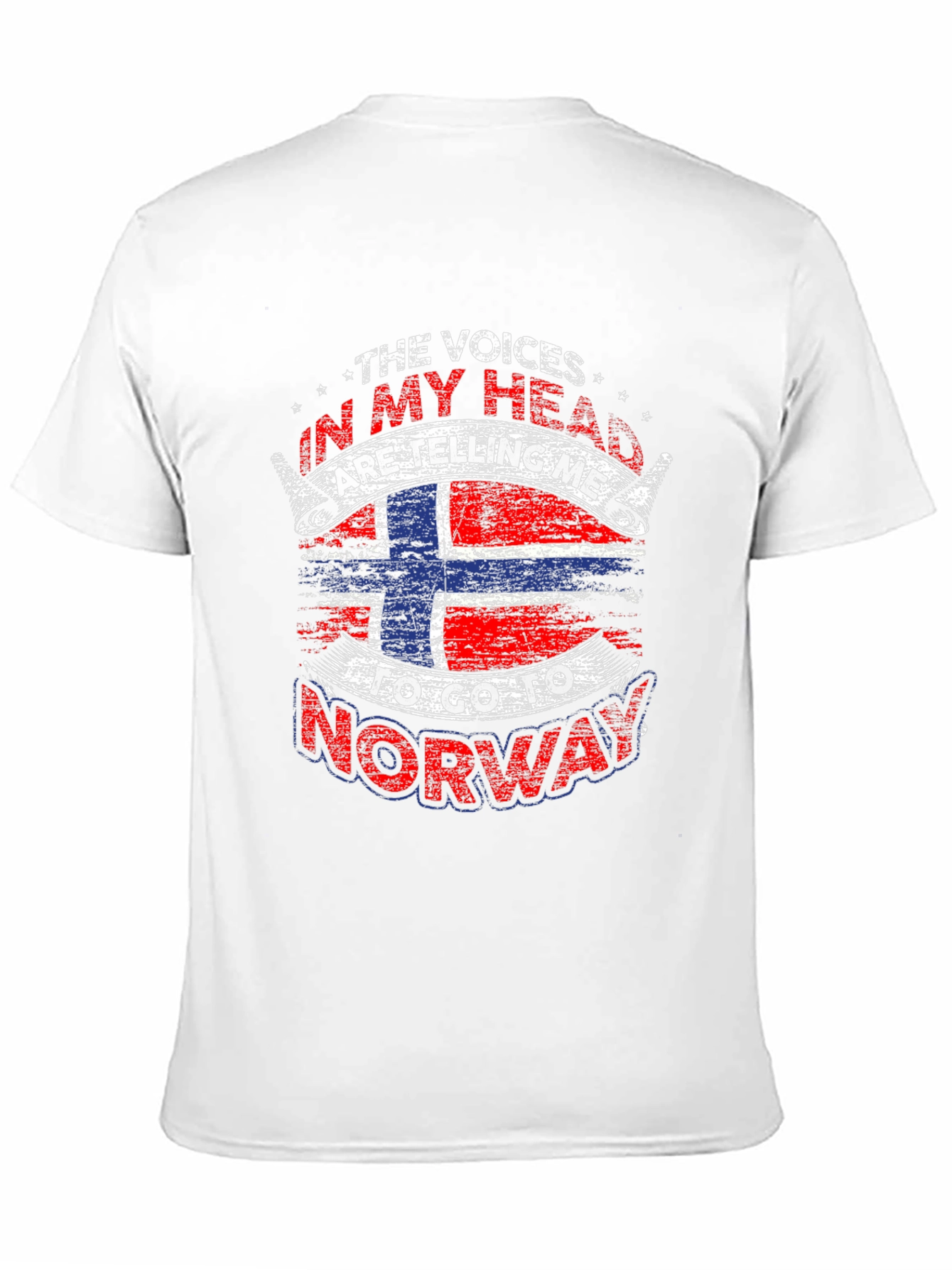 Norway Flag T-Shirt: The Voices in My Head