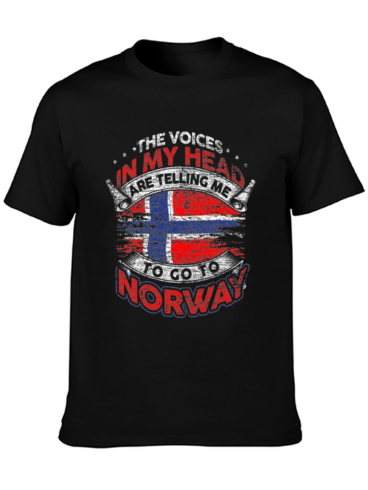 Norway Flag T-Shirt: The Voices in My Head