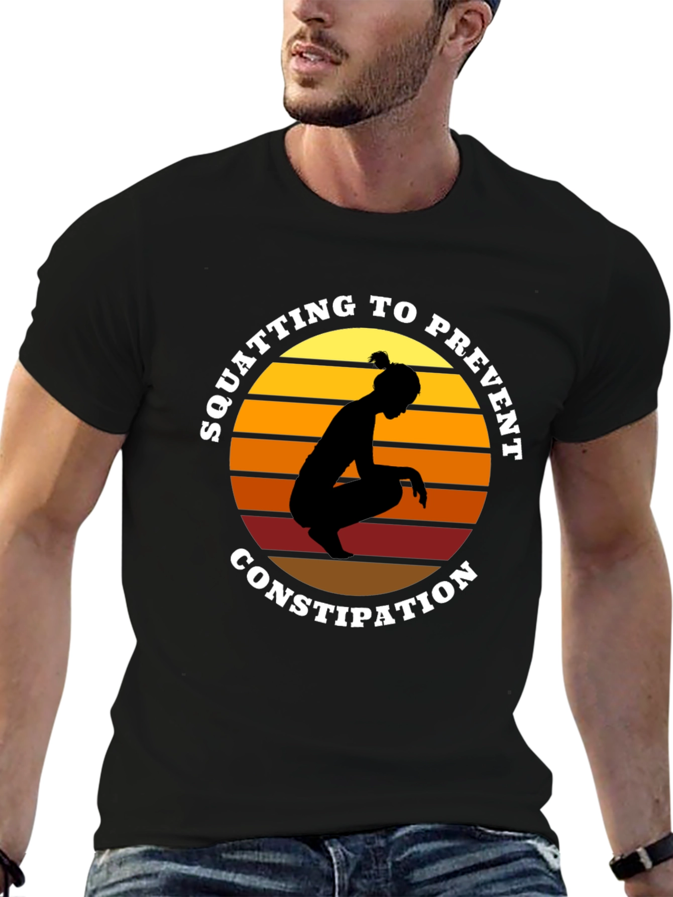 Squatting to Prevent Constipation Graphic Tee