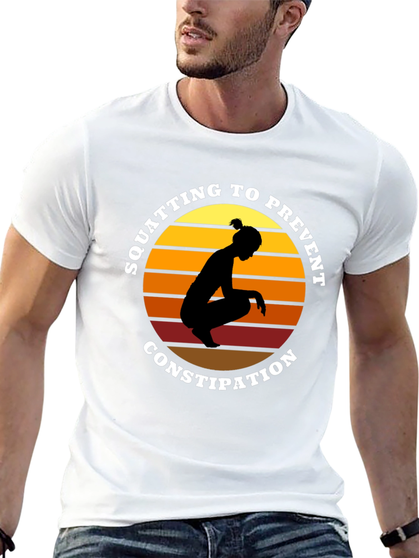 Squatting to Prevent Constipation Graphic Tee