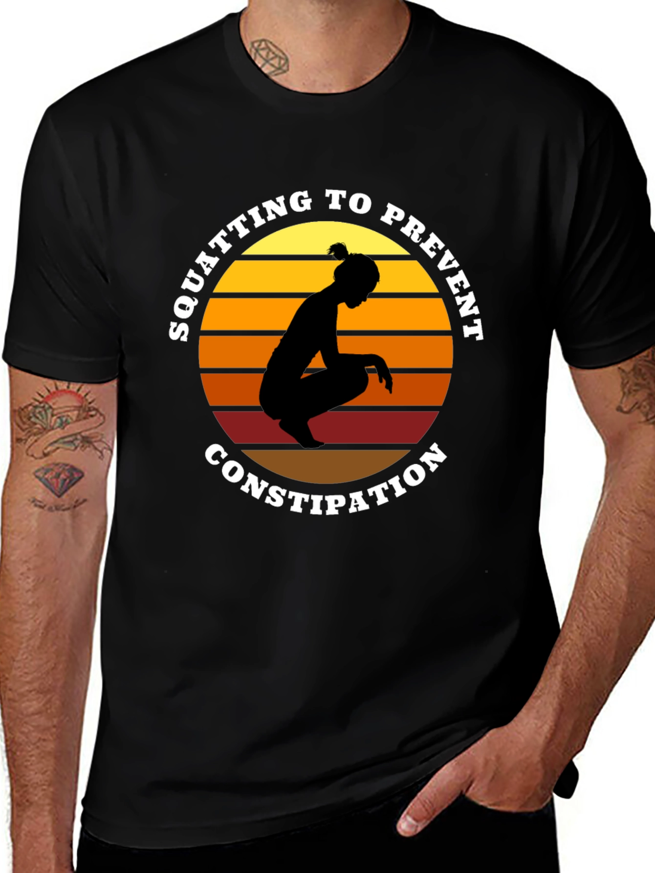 Squatting to Prevent Constipation Graphic Tee