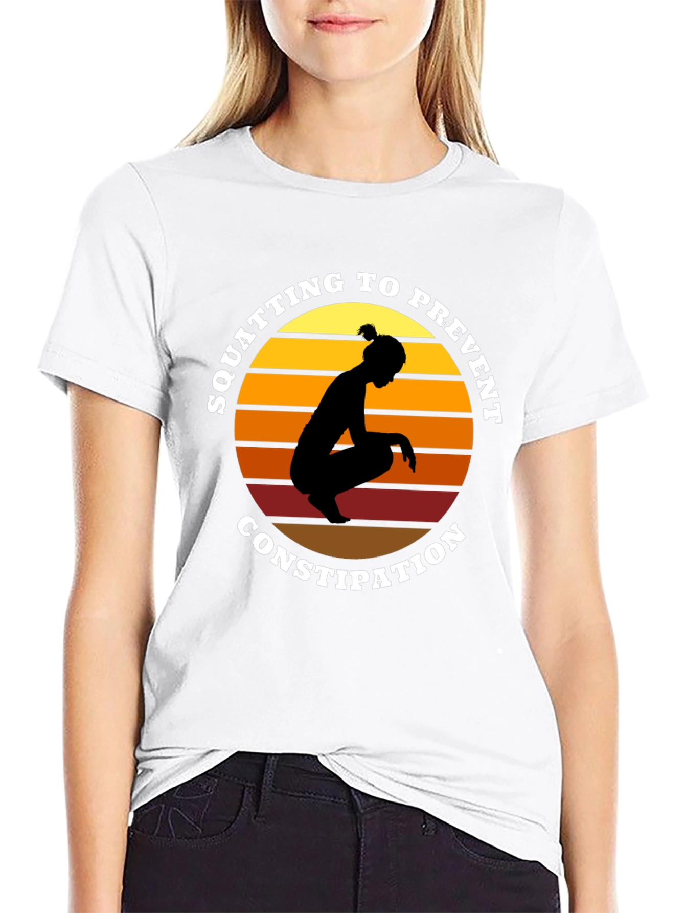 Squatting to Prevent Constipation Graphic Tee