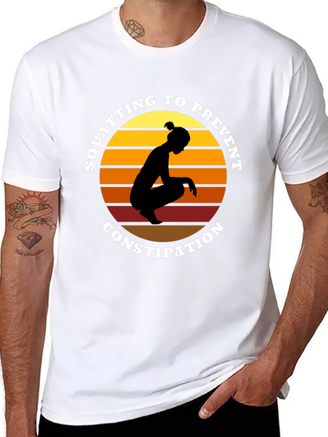 Squatting to Prevent Constipation Graphic Tee