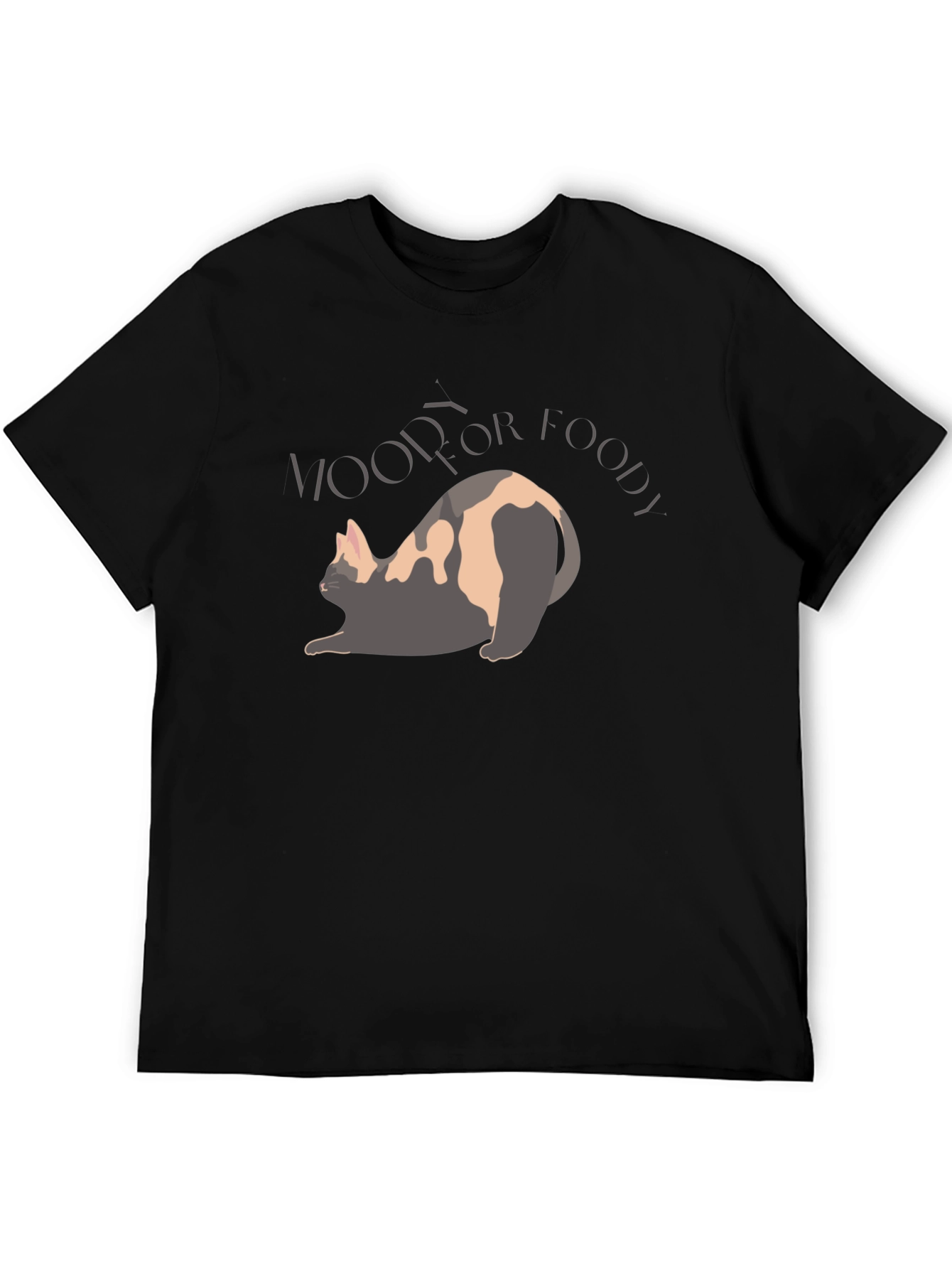 Humorous Woof For Foody Cat Lover Tee