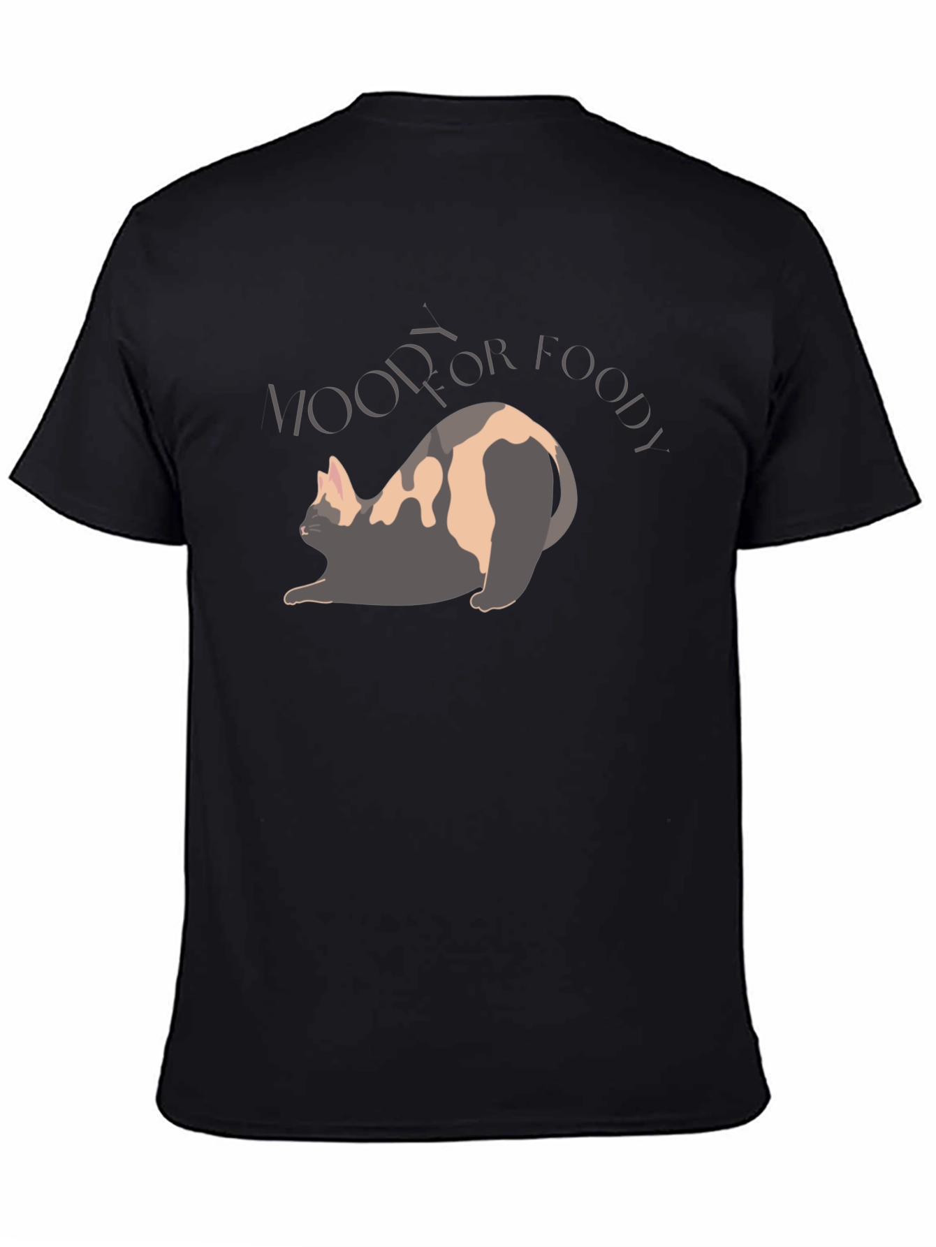 Humorous Woof For Foody Cat Lover Tee