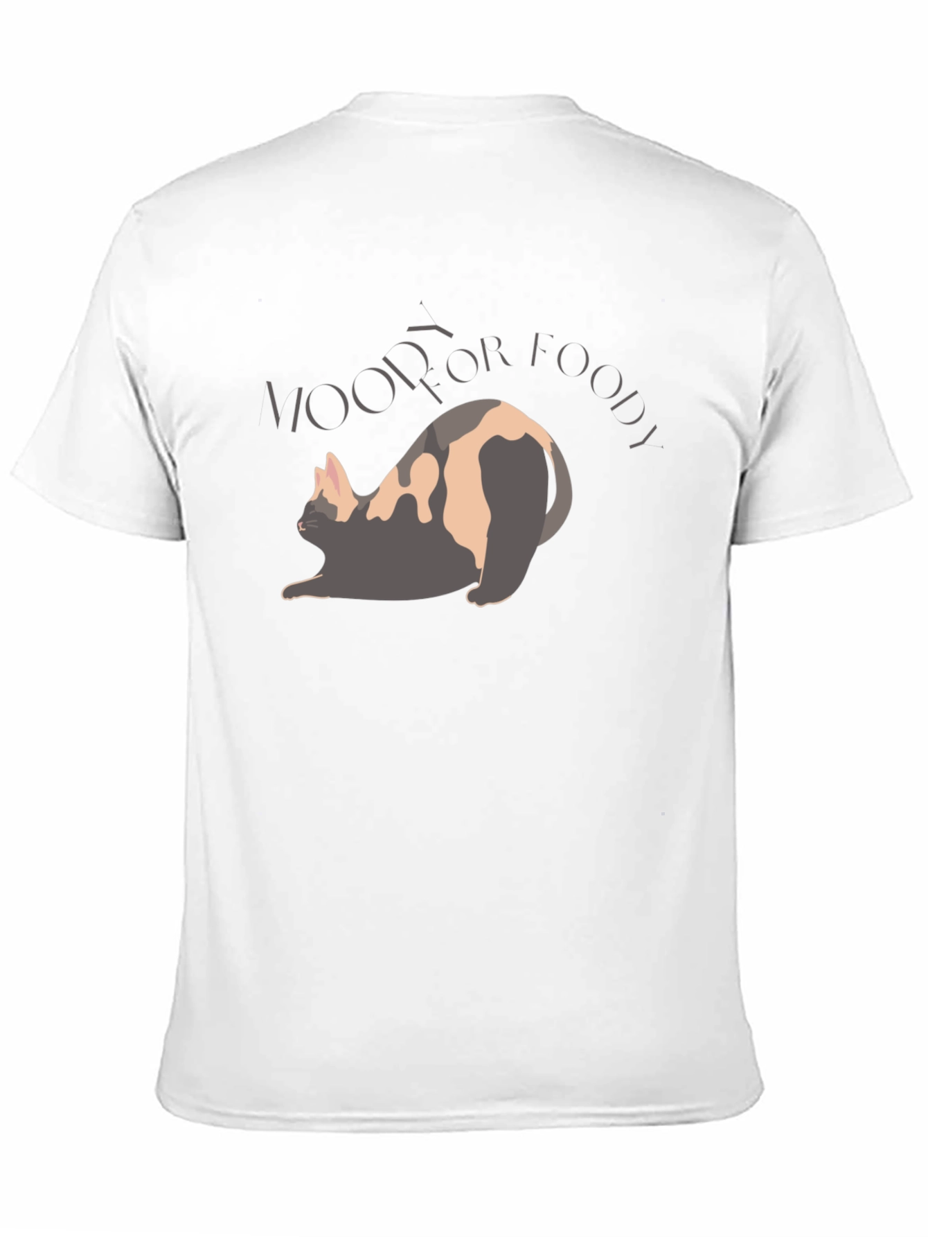Humorous Woof For Foody Cat Lover Tee