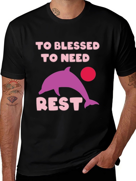 Blessed Dolphin Graphic Tee - Relaxed Fit