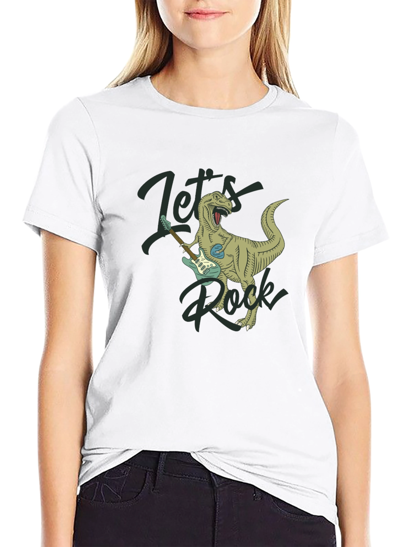 Lets Rock T-Rex Graphic Tee