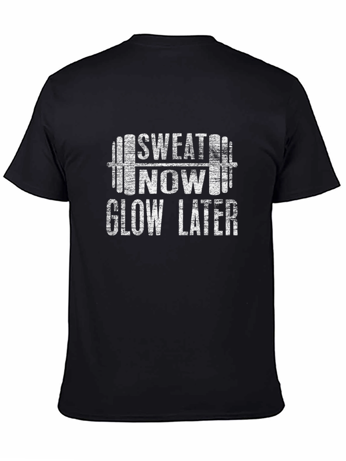 Sweat Now Glow Later Black Graphic Tee