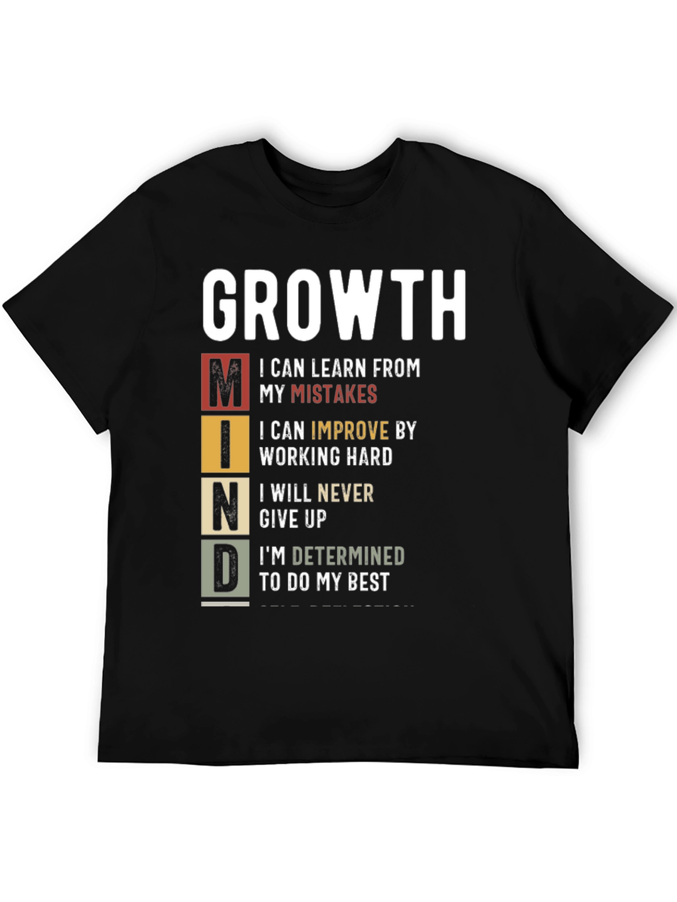Growth Mindset T-Shirt: Motivational Graphic Tee