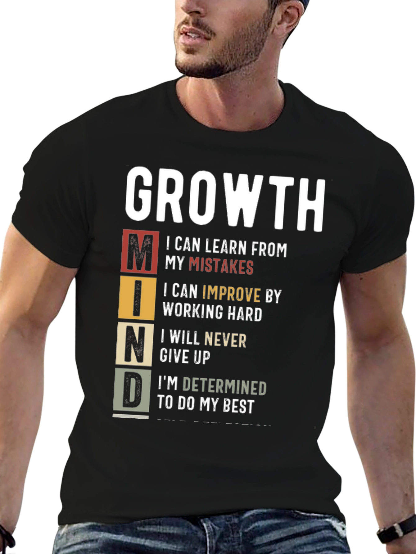 Growth Mindset T-Shirt: Motivational Graphic Tee