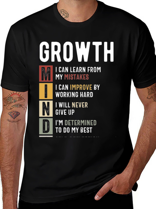 Growth Mindset T-Shirt: Motivational Graphic Tee