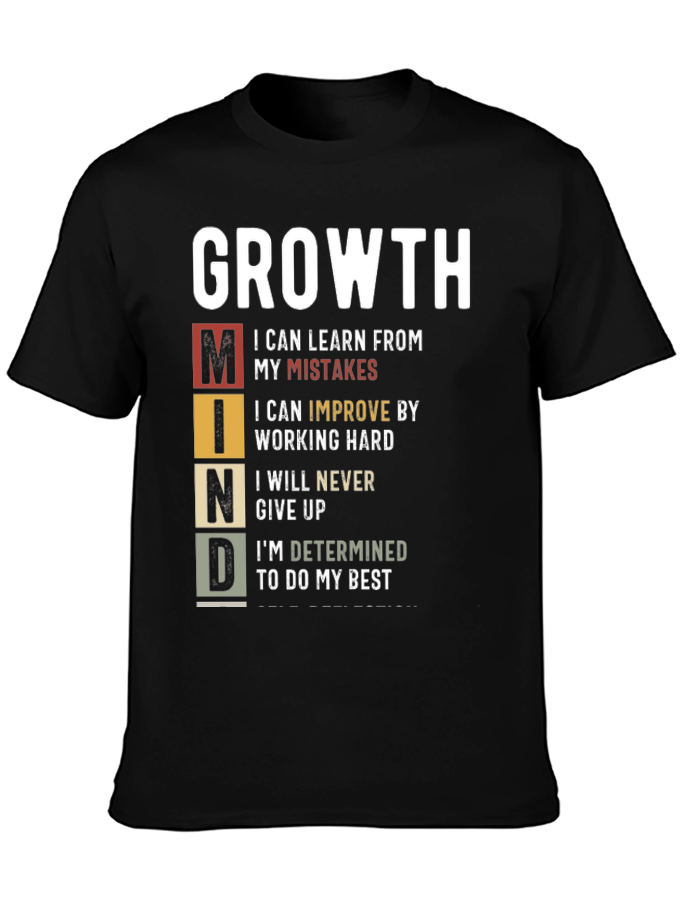 Growth Mindset T-Shirt: Motivational Graphic Tee