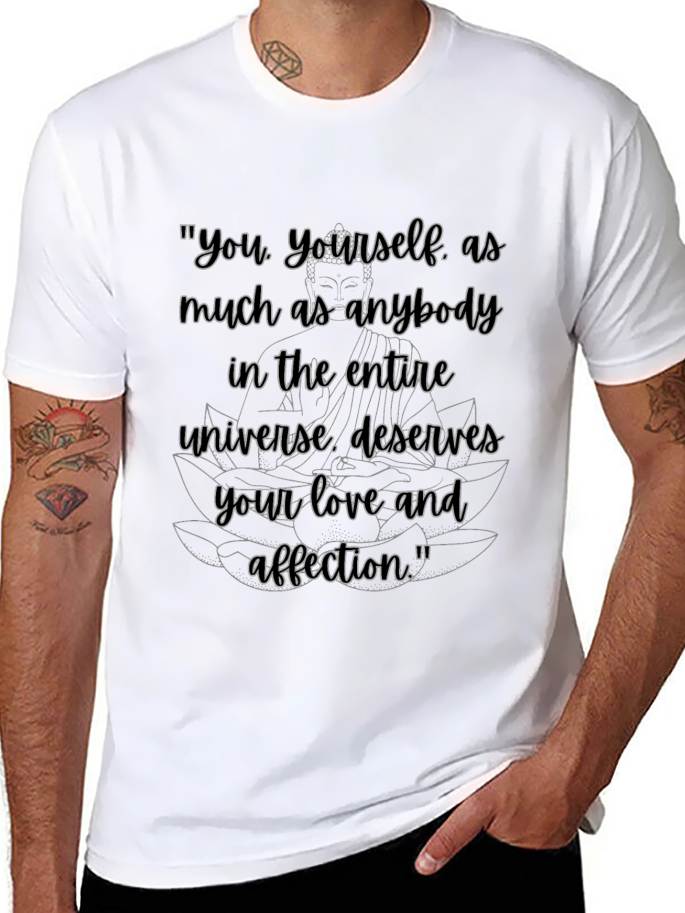 Inspirational Buddha Quote Graphic T-Shirt