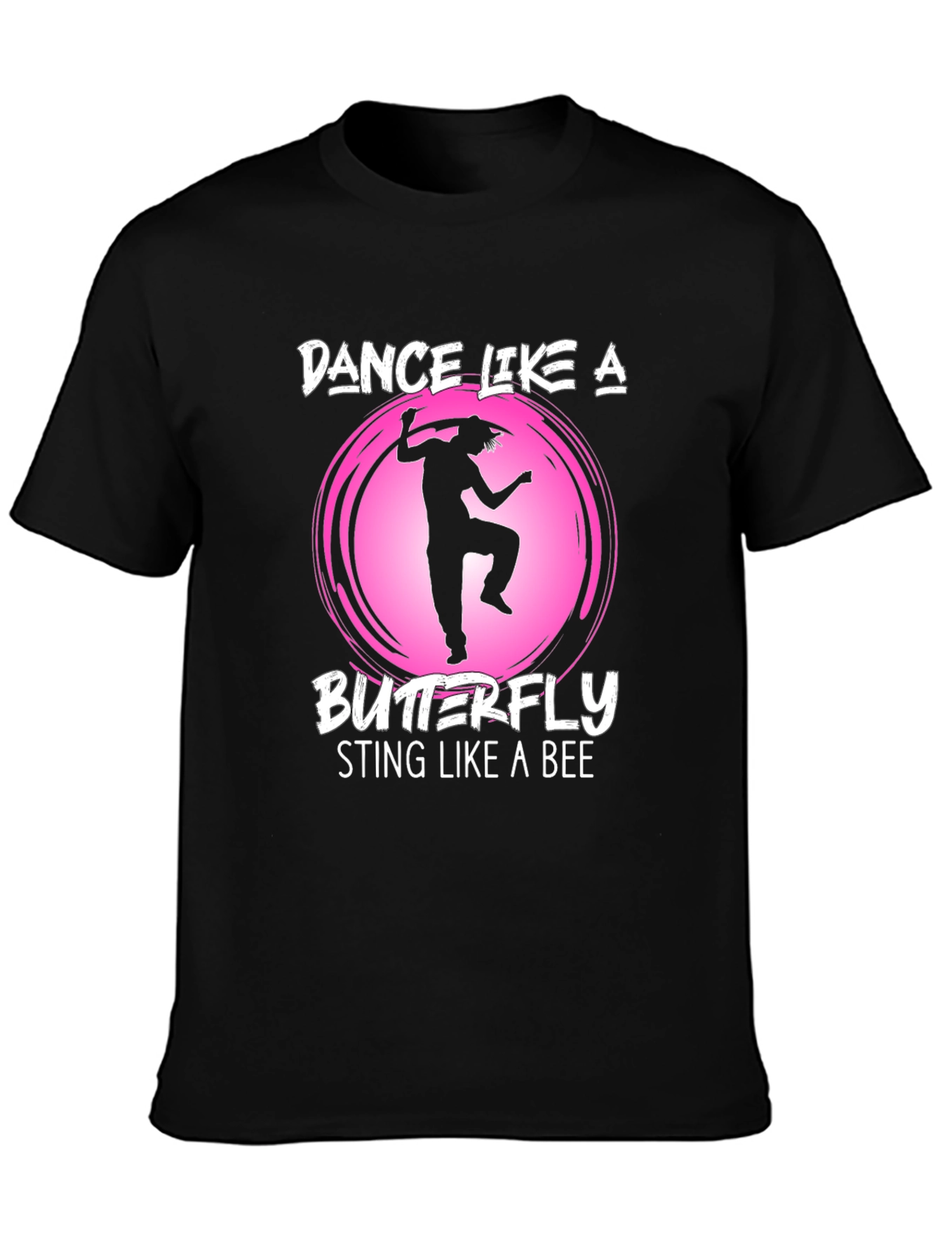 Dance Like a Butterfly Graphic T-Shirt - Black