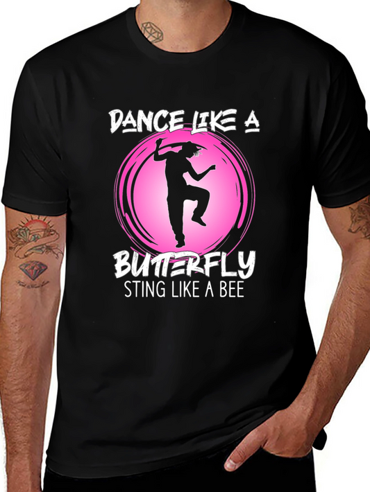 Dance Like a Butterfly Graphic T-Shirt - Black
