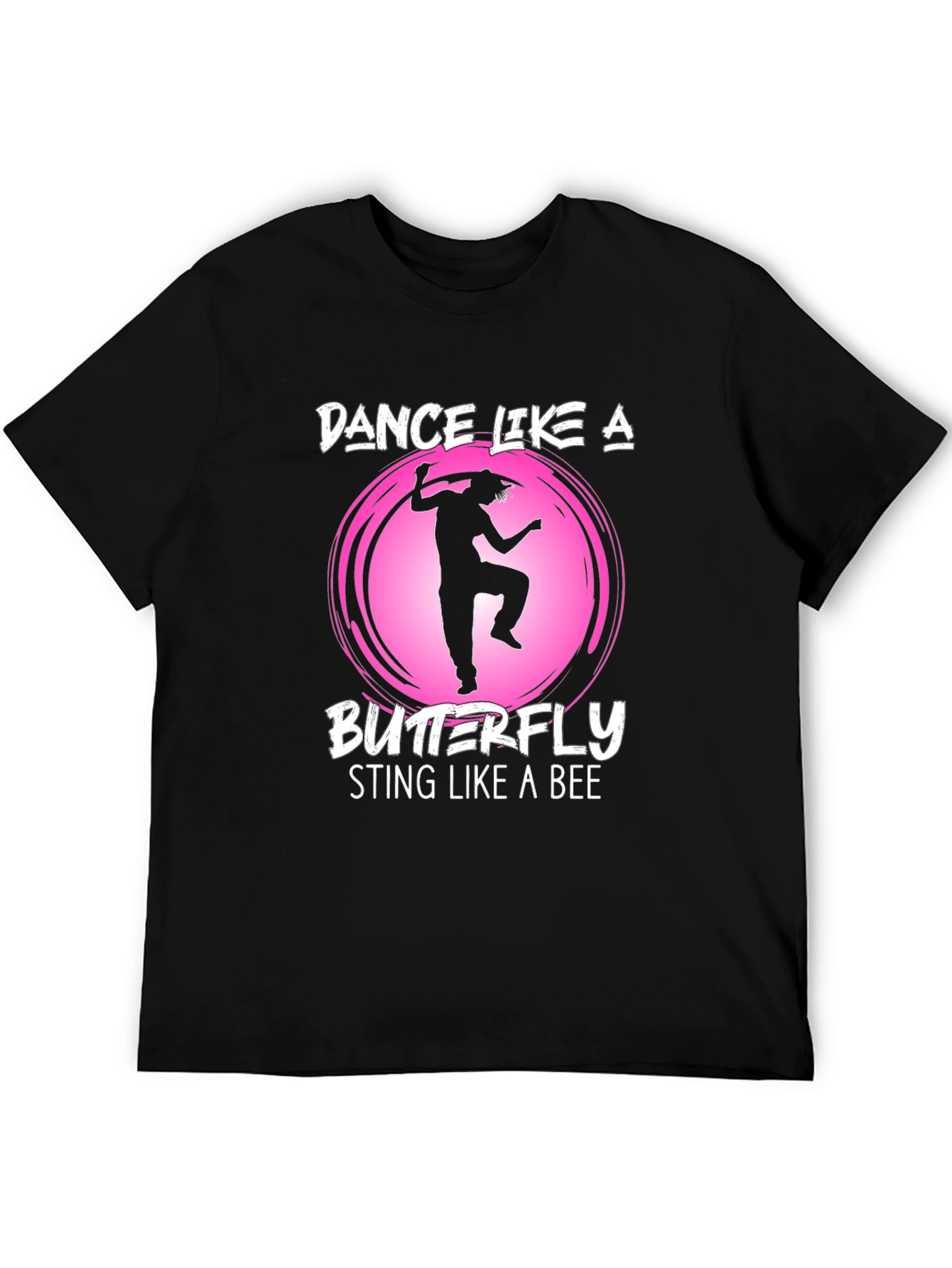 Dance Like a Butterfly Graphic T-Shirt - Black