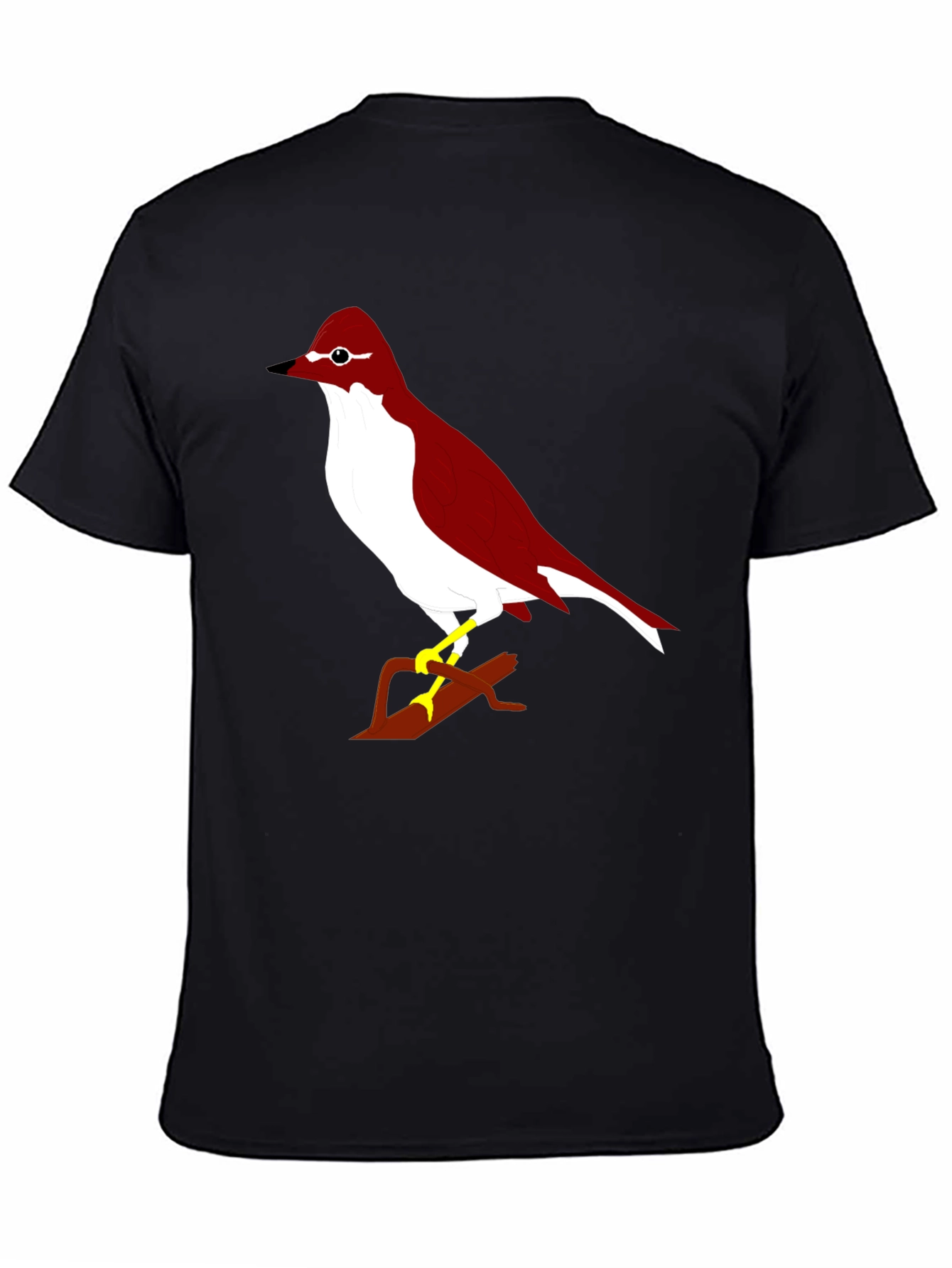 Bird Graphic Black T-Shirt
